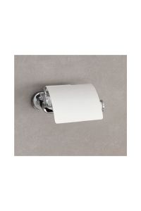 Nord Kapaklı Tuvalet Kağıtlığı Krom/Beyaz Renk 69X121X155 mm