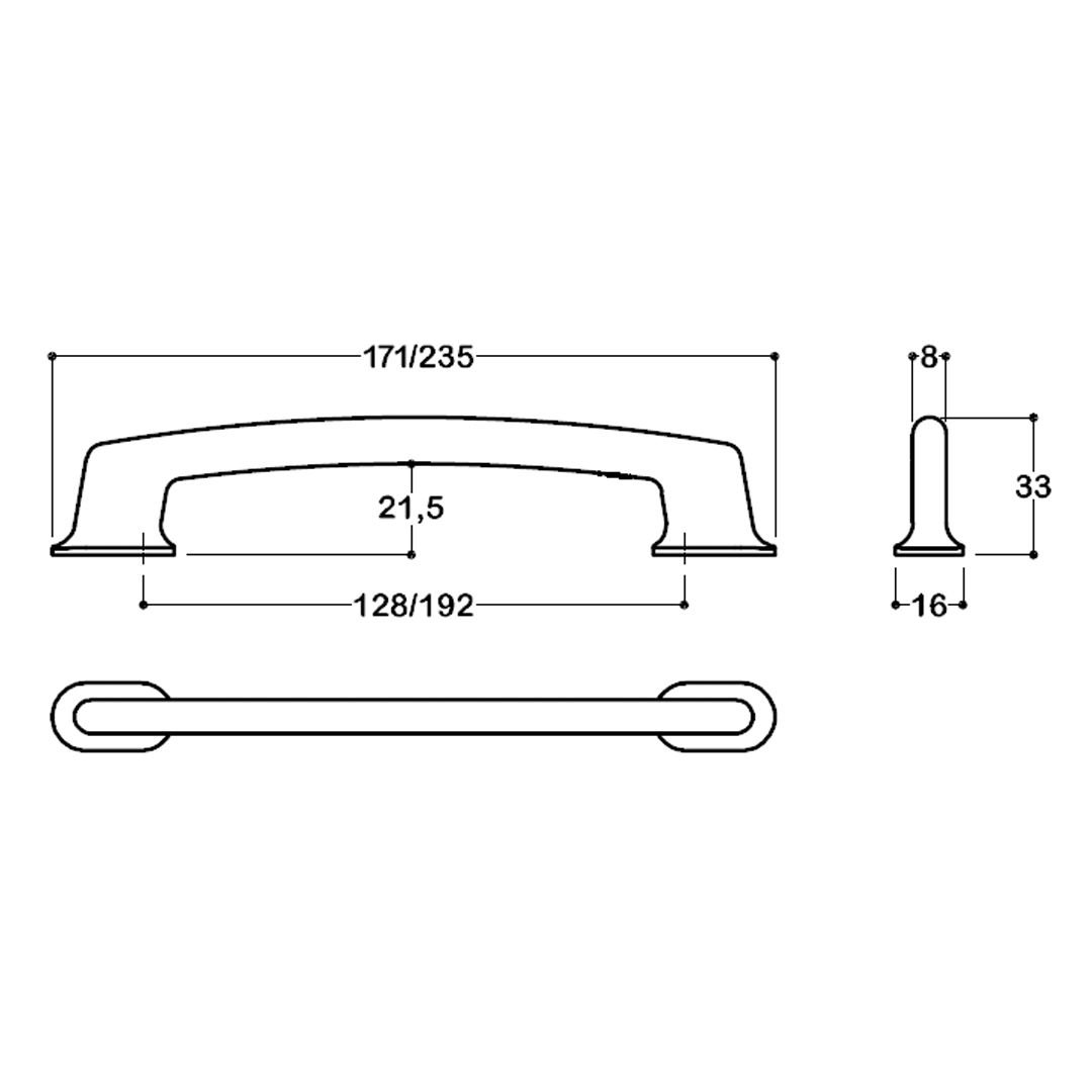 4245 Modern Kulp Siyah Renk