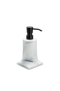 Tezgah Üstü Sıvı Sabunluk Mermer Deseni-Siyah 181X91X109 mm