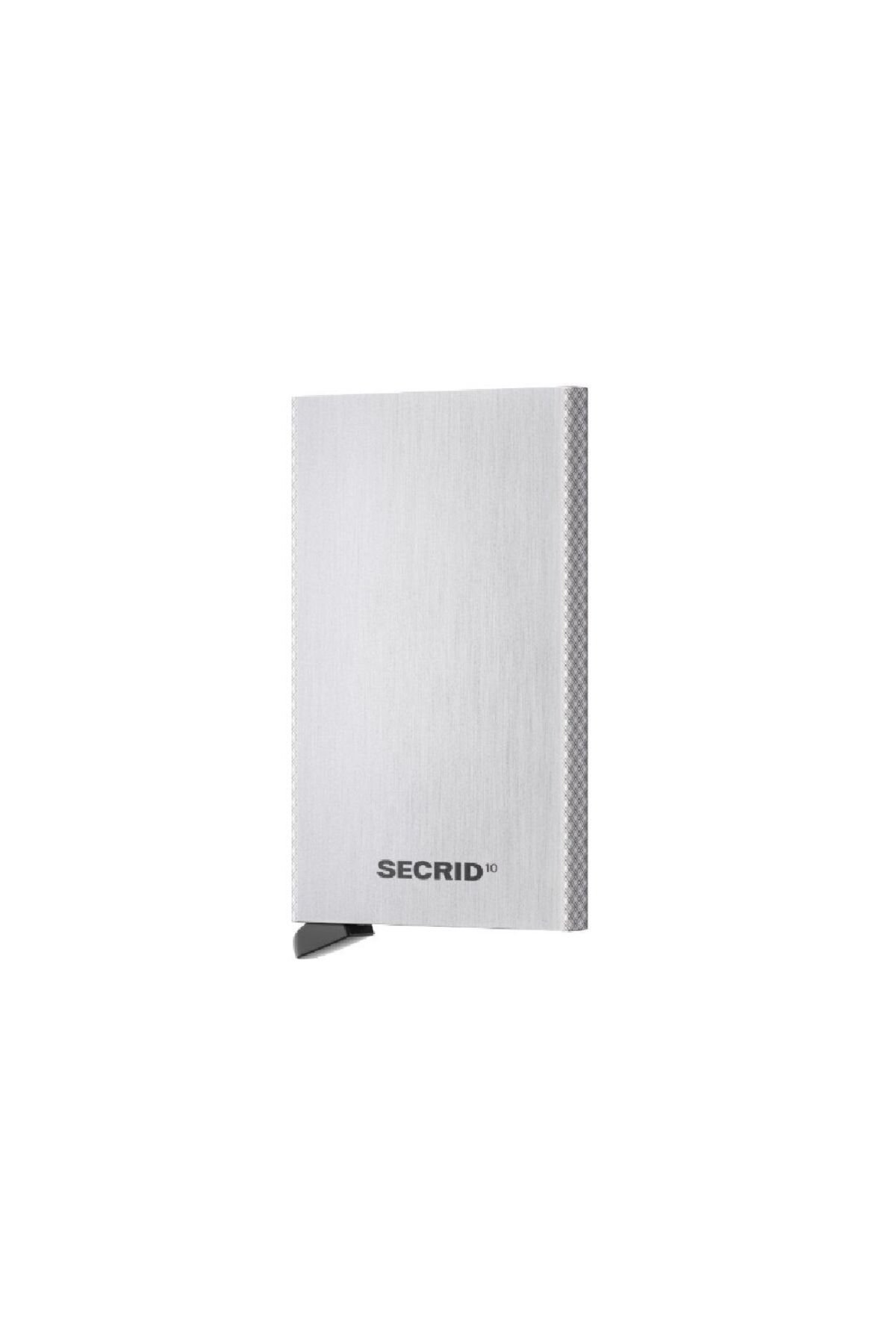 Secrid Card Protector 10 Brushed Silver - Fırçalanmış Gümüş %100 Orjinal Özel Cardprotector Alüminyum Kartlık