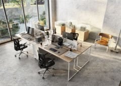 Akr Ofis Up Dörtlü Etajerli Workstation