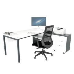 Akr Ofis Ear Çalışma Masası (160cm Alt Etajerli)