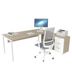 Akr Ofis Ear Çalışma Masası (120cm Alt Etajerli)