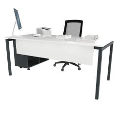 Akr Ofis Ear Çalışma Masası (120cm Alt Etajerli)