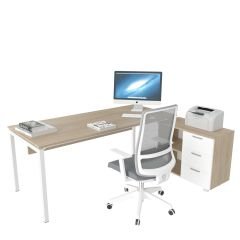Akr Ofis Ear Çalışma Masası (80cm Alt Etajerli)