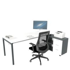 Akr Ofis Ear Çalışma Masası (80cm Alt Etajerli)