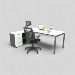 Akr Ofis Ear Çalışma Masası (80cm Alt Etajerli)