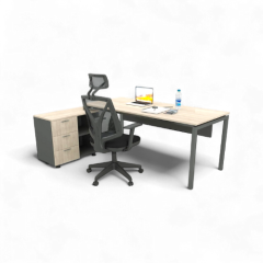 Akr Ofis Ear Çalışma Masası (80cm Alt Etajerli)