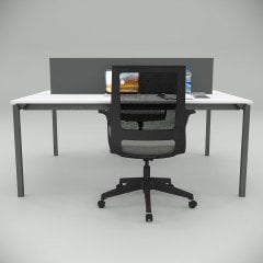 Akr Ofis  Ear İkili Çalışma Masası Workstation Beyaz