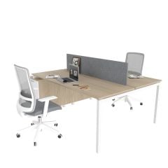 Akr Ofis Ear İkili 160cm Alt Etajerli Çalışma Masası Workstation