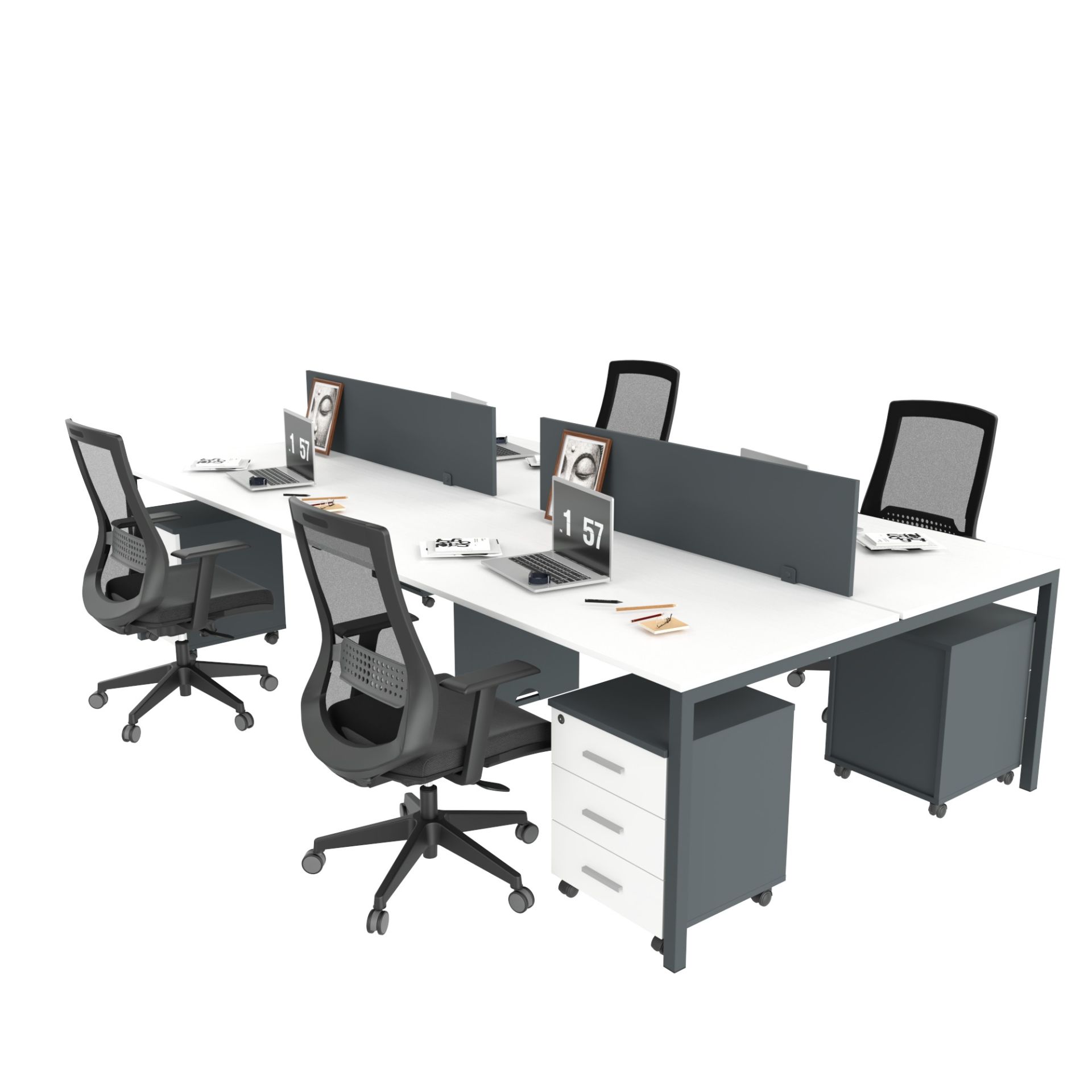 Akr Ofis Ear Dörtlü Workstation