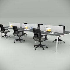 Akr Ofis  Ear Altılı Workstation Antrasit