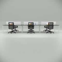 Akr Ofis  Ear Altılı Workstation Antrasit