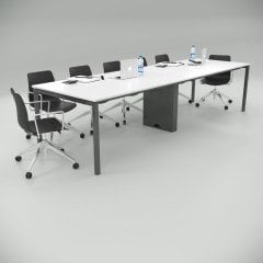 Ear Toplantı Masası Orta Ayaklı (Beyaz)