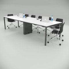 Ear Toplantı Masası Orta Ayaklı (Beyaz)