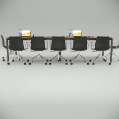 Akr Ofis  Ear Toplantı Masası  Orta Ayaklı (Anadolu Ceviz)