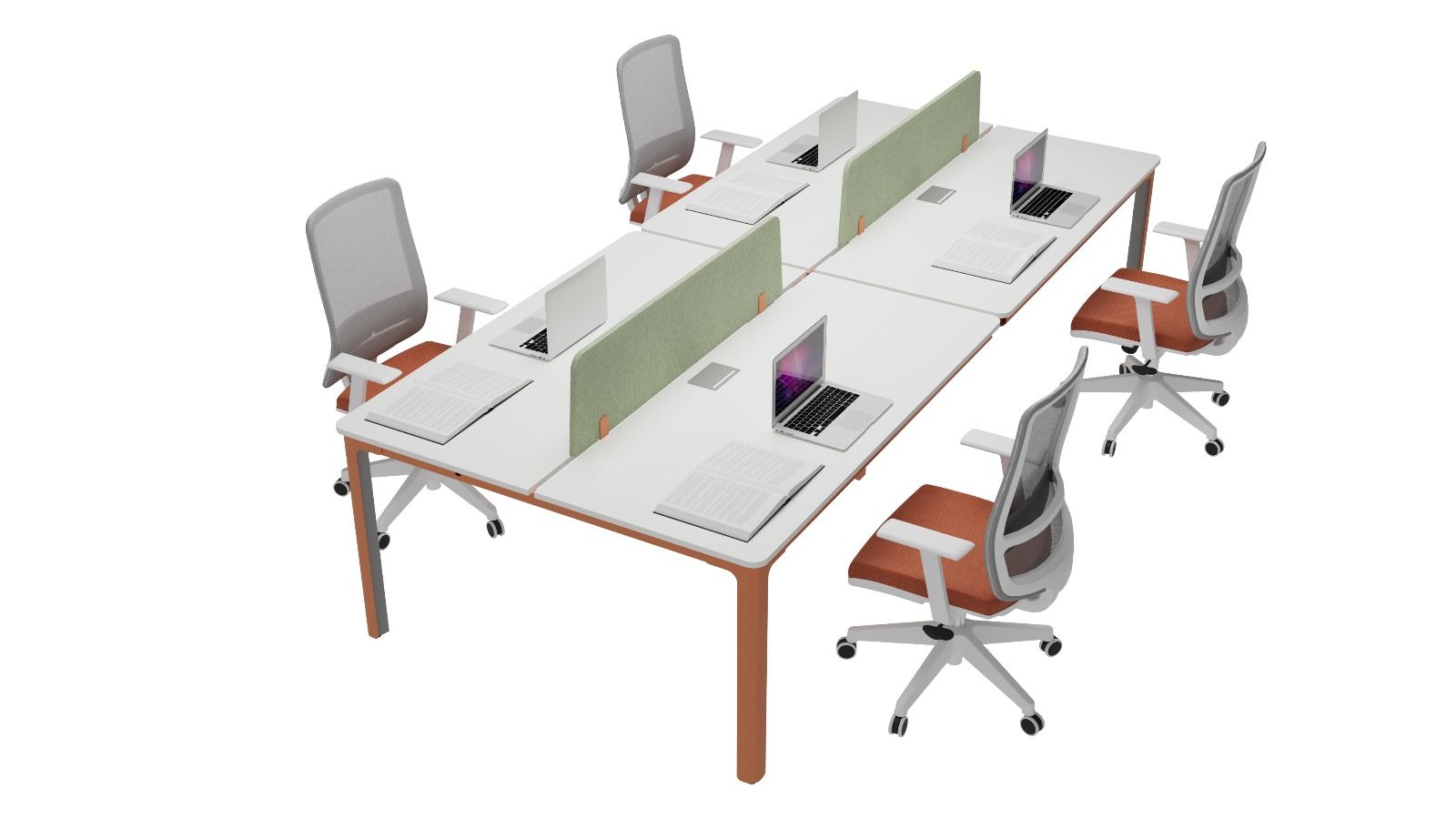 Akr Ofis  Nord Dörtlü Workstation