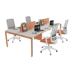 Akr Ofis Zoom Dörtlü Workstation