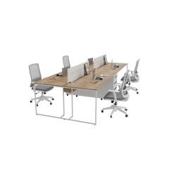 Akr Ofis Up Dörtlü Workstation