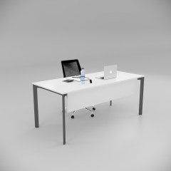Akr Ofis Corner Çalışma Masası Beyaz