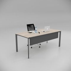 Akr Ofis Corner Çalışma Masası Meşe