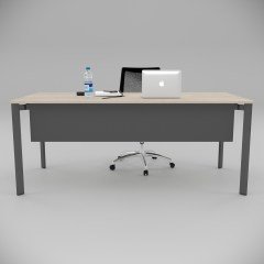 Akr Ofis Corner Çalışma Masası Meşe