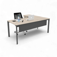 Akr Ofis Corner Çalışma Masası Keson Etajerli