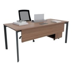 Akr Ofis Corner Çalışma Masası 120cm Alt Etajerli