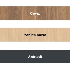 Akr Ofis Corner Çalışma Masası 120cm Alt Etajerli