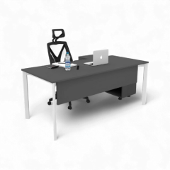 Akr Ofis Corner Çalışma Masası 120cm Alt Etajerli