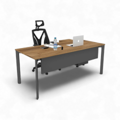 Akr Ofis Corner Ofis Çalışma Masası 80cm Alt Etajerli