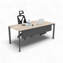 Akr Ofis Corner Ofis Çalışma Masası 80cm Alt Etajerli