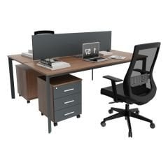 Akr Ofis  Corner İkili Çalışma Masası Workstation