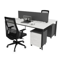 Akr Ofis  Corner İkili Çalışma Masası Workstation