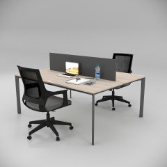 Akr Ofis  Corner İkili Çalışma Masası Workstation Meşe