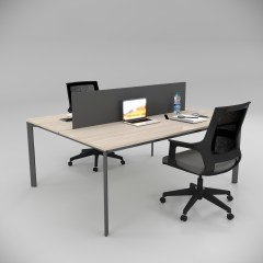 Akr Ofis  Corner İkili Çalışma Masası Workstation Meşe