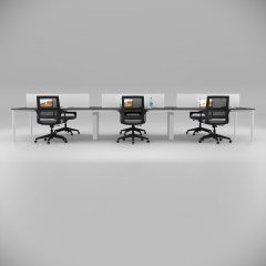Akr Ofis  Corner Altılı Workstation Antrasit