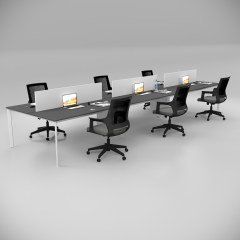 Akr Ofis  Corner Altılı Workstation Antrasit
