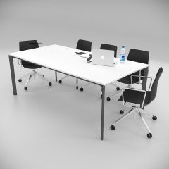 Akr Ofis  Corner Toplantı Masası Beyaz