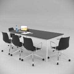 Akr Ofis  Corner Toplantı Masası Antrasit