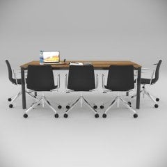 Akr Ofis  Corner Toplantı Masası Ceviz