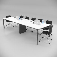Akr Ofis  Corner Toplantı Masası Beyaz