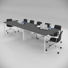 Akr Ofis  Corner Toplantı Masası Antrasit