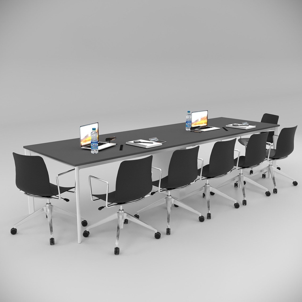 Akr Ofis  Corner Toplantı Masası Antrasit