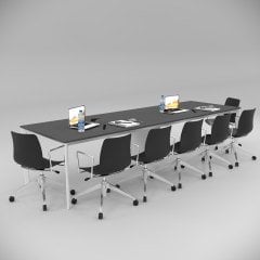 Akr Ofis  Corner Toplantı Masası Antrasit
