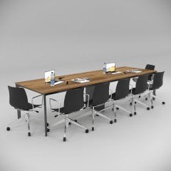 Akr Ofis  Corner Toplantı Masası Ceviz