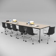 Akr Ofis  Corner Toplantı Masası Meşe