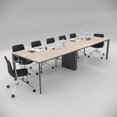 Akr Ofis  Corner Toplantı Masası Meşe