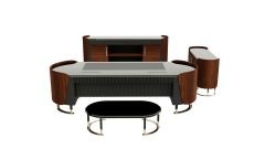 Akr Ofis Negro Premium Makam Takımı