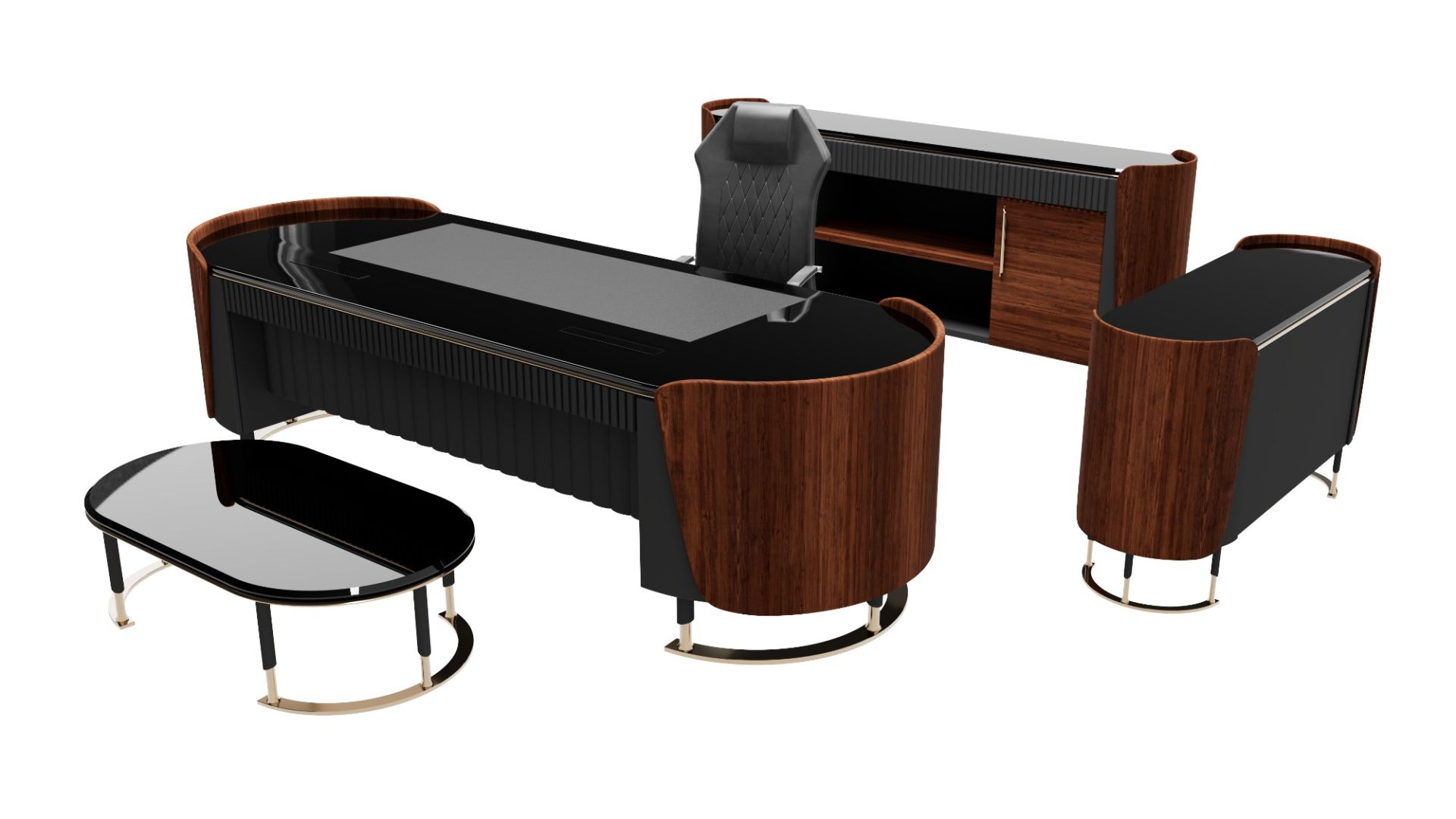 Akr Ofis Negro Premium Makam Takımı